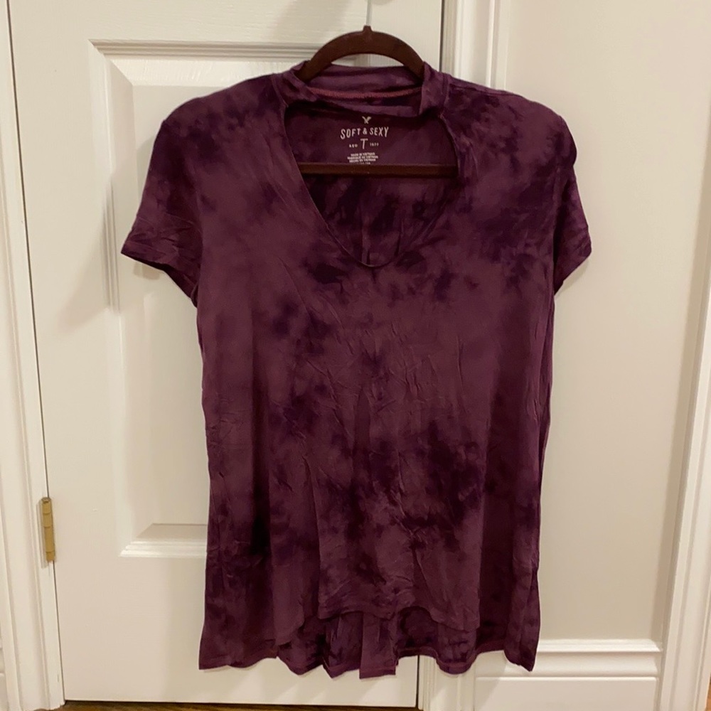 Purple tie dye soft & sexy tee